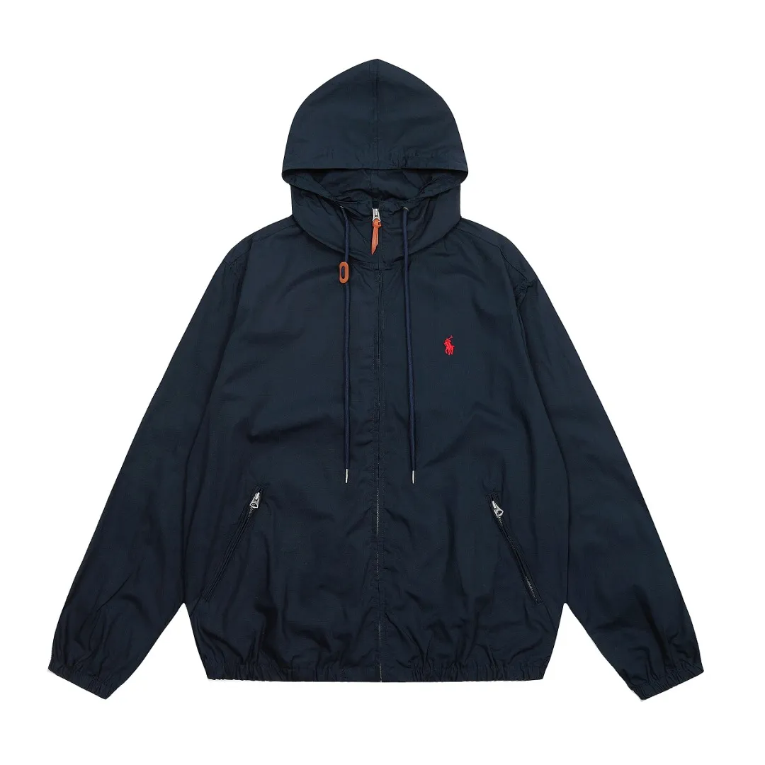 🅿️290 "Top Quality" Style No.: 8097# [Ralph Lauren Basic Classic Thin Couple Jacket Windbreaker Hooded Jacket] ✅Ralph Lauren Ralph Lauren Spring and Autumn Lightweight Thin Unisex Couple Hooded Jacket ✅Polyester fiber fabric Thin, light and non-pressing ✅Sports travel, leisure and business, simple and easy to match ✅Simple upper body, easy to match, ootd must-have, versatile YYDS~ Size: M-XXL Color: Khaki Navy